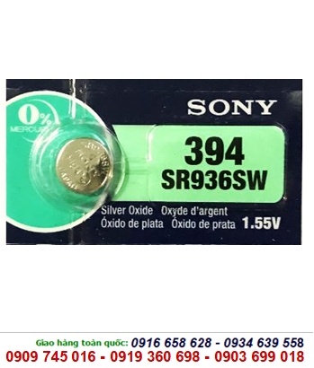Pin đồng hồ đeo tay 1,55v Silver Oxide Sony SR936SW-394 chính hãng